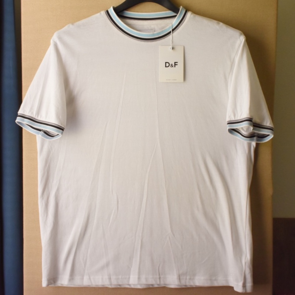 L Denim & Flower T-Shirt